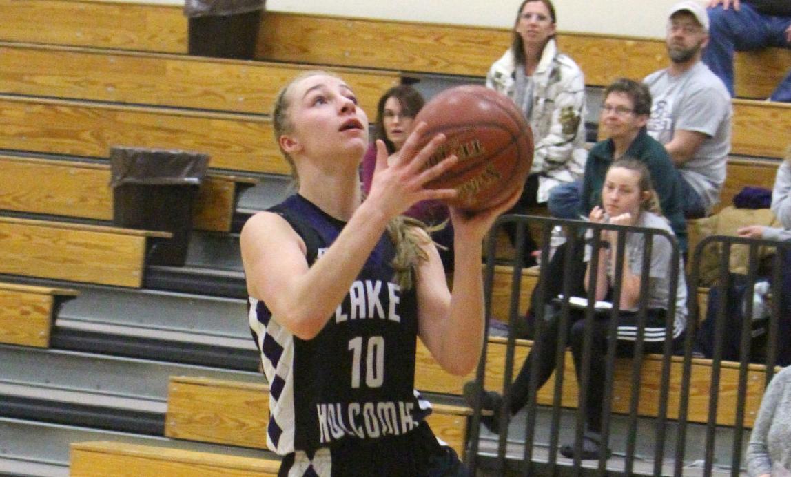 Lake Holcombe at New Auburn girls basketball 2-14-19